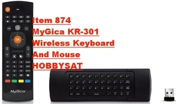 Remote, keyboard, dongle - MyGica KR-301 wireless remote-keyboard Facebook air mouse